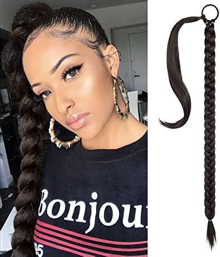 Seikea Long Braided Ponytail Extension With Hair Tie Straight Wrap