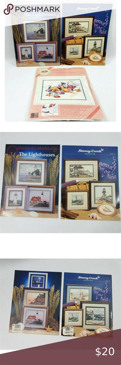 Counted Cross Stitch Pattern Booklets Beach Landscapes Lighthouses