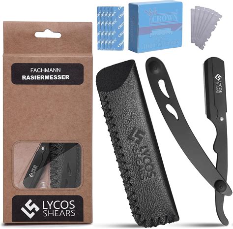 LYCOS SHEARS Rasiermesser Set Mit 100 Rasierklingen Professionelle