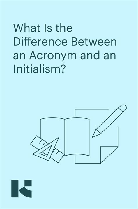difference   acronym   initialism single