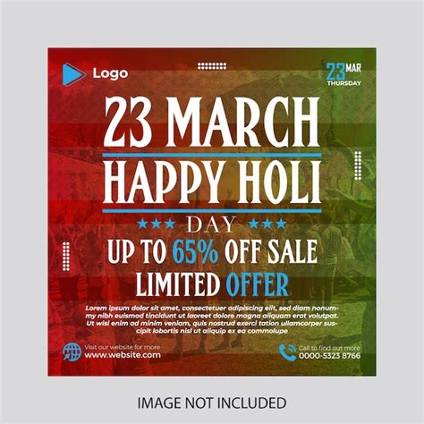 Premium Vector Happy Holi Festival Sale Instagram And Social Media