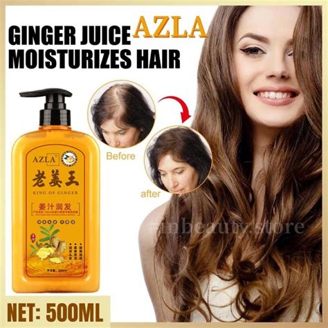 Azla Professional Ginger Shampoo Fast Regrowth Hair Anti Dandruff Anti