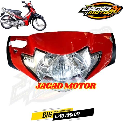 Jual Batok Kepala Depan Belakang Supra X Lama Merah Set Lampu