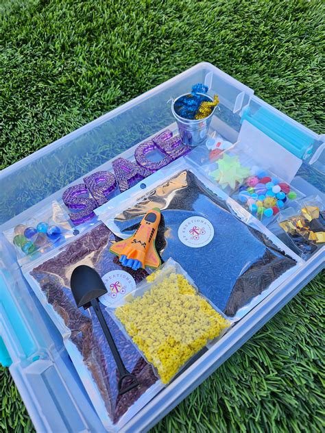 Outer Space Sensory Bin Space Toys Space Activity Space Sensory