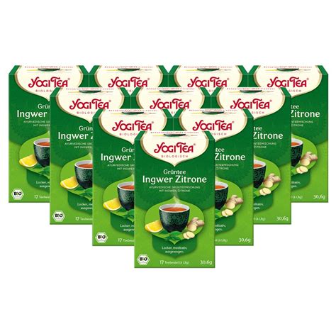 10x BIO YOGI TEA Grüntee Ingwer Zitrone Kaufland de