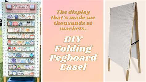 The Display That S Made Me Thousands At Markets 🤑 Diy Pegboard Easel Tutorial Youtube