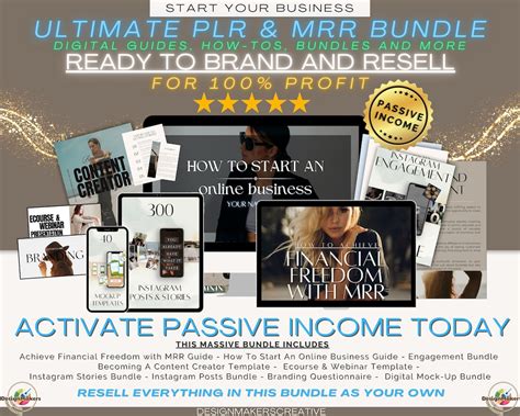 Ultimate PLR Bundle MRR Digital Products Passive Income Done For