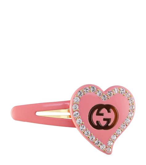 Gucci Pink Interlocking G Hair Clip Harrods UK