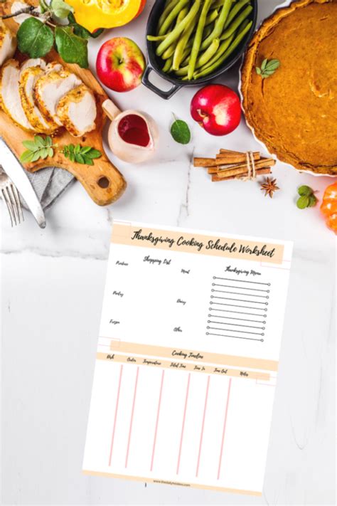 Thanksgiving Cooking Schedule And Planning Worksheet The Daily Hostess