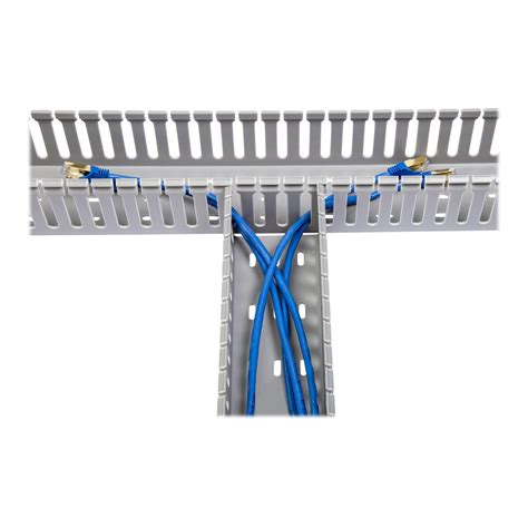 StarTech.com Server Rack Cable Management - 3x3in - Open Slot Network & Data Cable Raceway ...