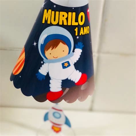 Abajur Led Plaquinha De Agradecimento Astronauta Elo