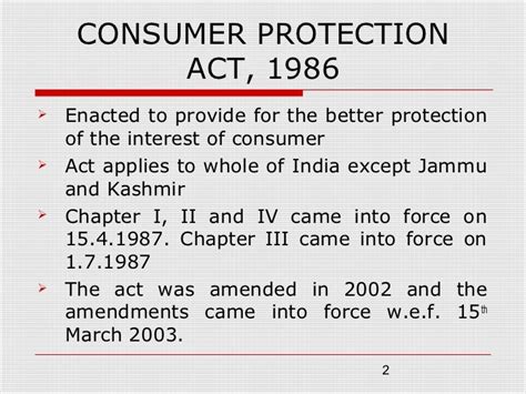 Consumer Protection Act 1986