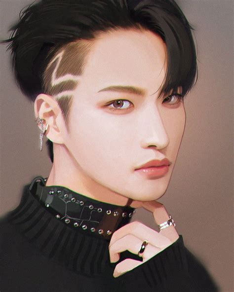 Pin By ꯭yeah Lets Go On Ateez How To Draw Hair Asian Style Art