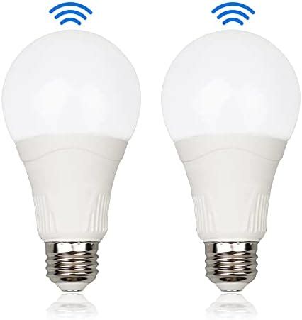 AmeriTop Motion Sensor Light Bulb 2 Pack 10W 60W Equivalent 806lm