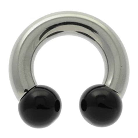 Steel UV Large Gauge Circular Barbell Black 84A08UK Body