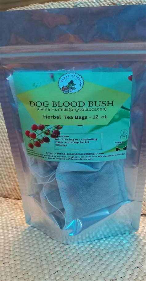Dog Blood Bush Herbal Tea Bagsrivina Humilis Etsy