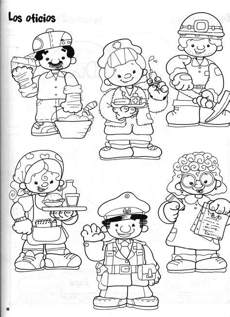 Printable Community Helpers Coloring Pages