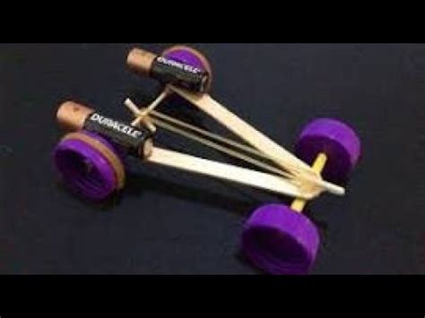 How To Make Rubber Band Powered Car Diy Toy Car Youtube