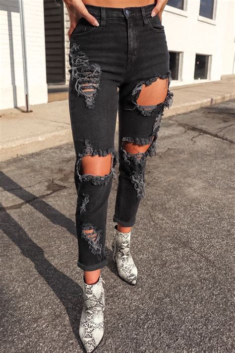 Valerie Vintage Black Jeans Restock 1000 Cute Ripped Jeans