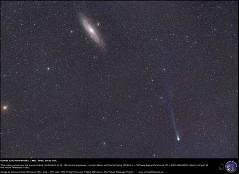 La Magnifica Cometa P Pons Brooks Splende Nel Cielo Di Marzo A Che