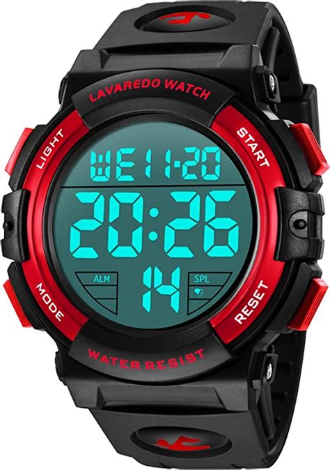 Montre Numérique pour Homme Montres Militaires de Sport 5ATM