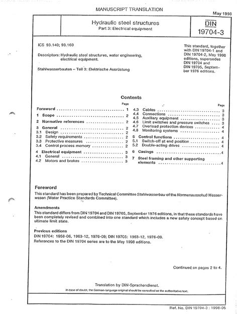 DE_DIN 19704-3_Hydraulic Steel Structures Electrical Equipment_May 1998 ...