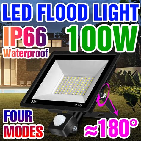 V Luz De Inunda O Led L Mpada De Rua Refletor Led Spotlight Pir