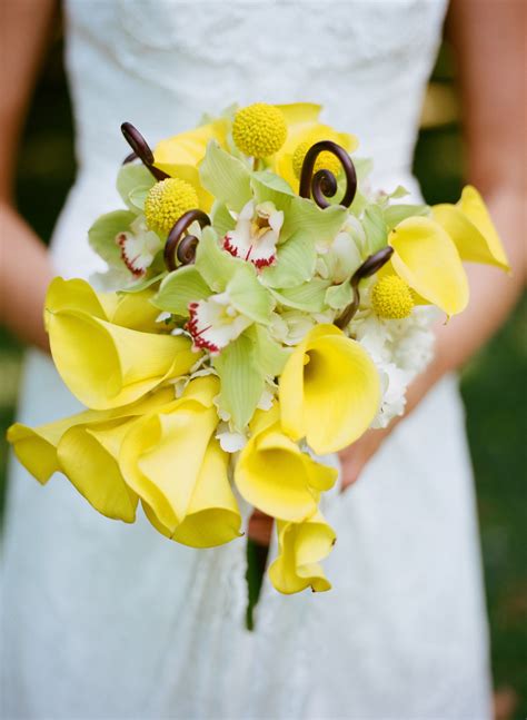 Yellow Calla Lily Bridal Bouquet