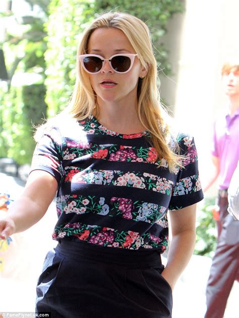 Reese Witherspoon Makes Stylish Entrance In Colourful Floral Blouse In