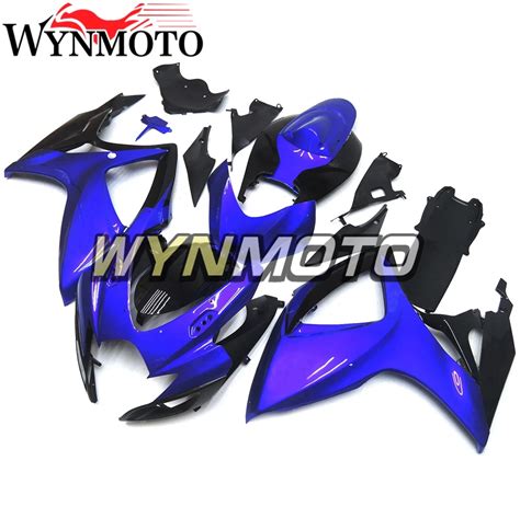 Full Pearl Dark Blue Black Body Kit For Suzuki Gsxr K