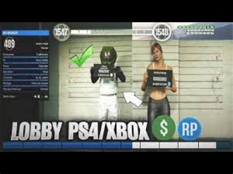 COMPTE LOBBY GTA 5 A VENDRE PS4 YouTube