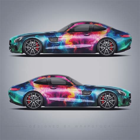 Mercedes Amg Gt Colorful Smoke Design Wrapstyle