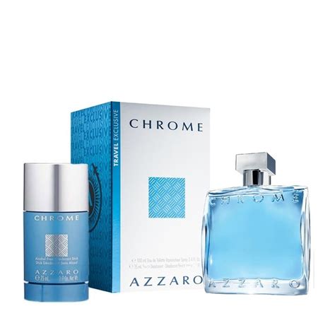 Azzaro Chrome Coffret Eau De Toilette 100ml Déodorant Stick 75g