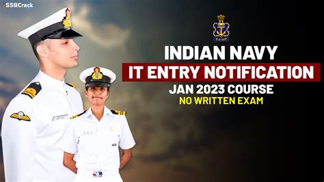 Indian Navy Officer Recruitment Notification Information Technology IT