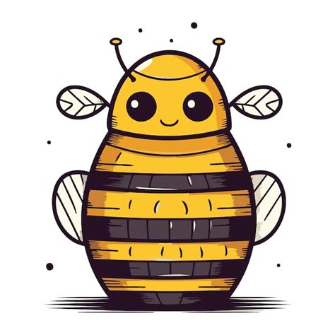 Premium Vector Cute Bee Cartoon Icon Vector Illustration Graphic