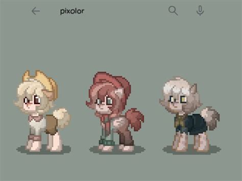 Pixelated Animals In Pony Town