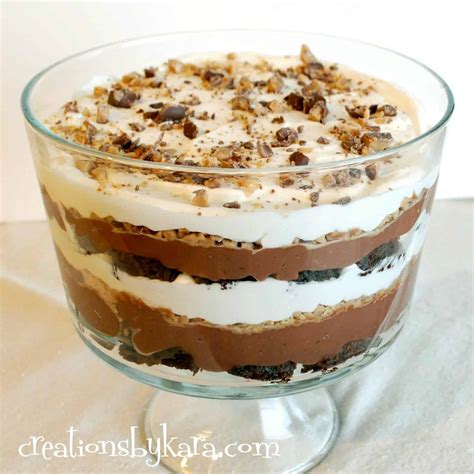 Recipe Toffee Brownie Chocolate Trifle