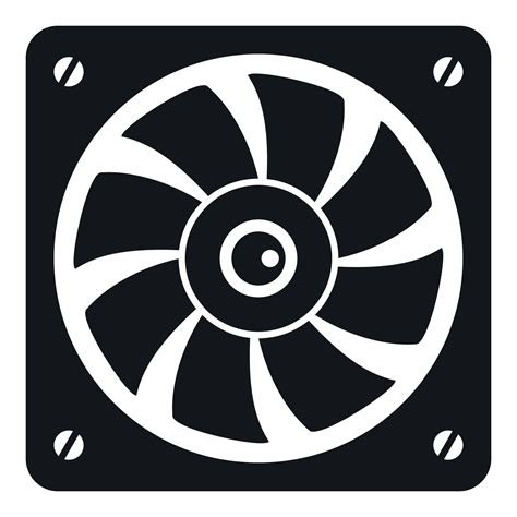 Computer Fan Icon Simple Style 14917178 Vector Art At Vecteezy