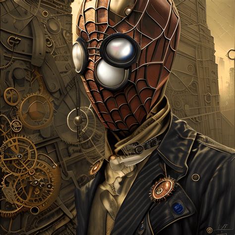 Steampunk Spiderman Graphic Creative Fabrica