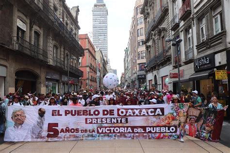 Se suma Oaxaca a la fiesta por 5 años del triunfo electoral de AMLO