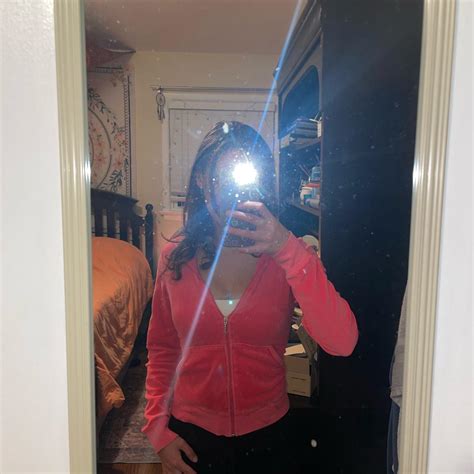 Cute Pink Juicy Couture Jacket Size L Fits Depop