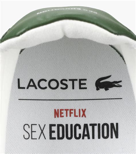 Lacoste Carnaby Piquee X Netflix Sex Education White Browns Shoes