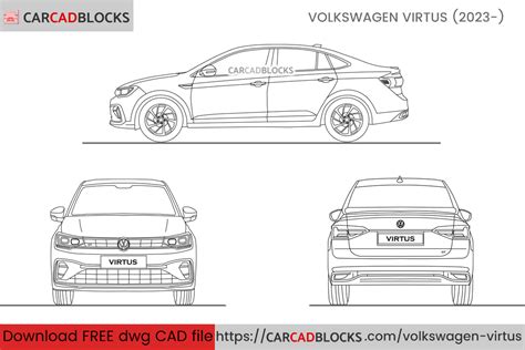 Volkswagen Virtus Free Cad Blocks Dwg File Carcadblocks