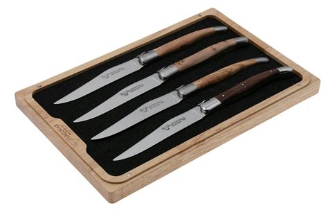 Laguiole En Aubrac Steak Knives 42c99bfihk Stainless Steel French Wood