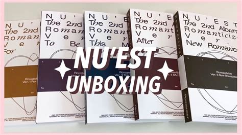 Unboxing Nuest The Nd Album Romanticize Youtube