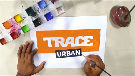 How To Draw The Trace Urban Logo Youtube