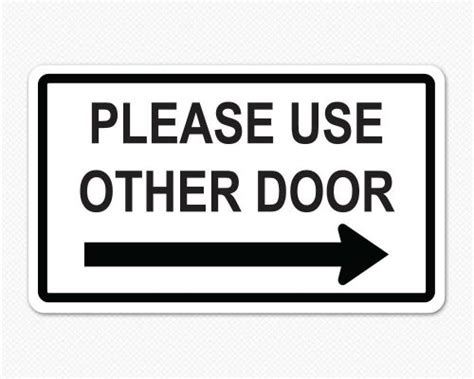 Please Use Other Door Decal | Decals for Doors