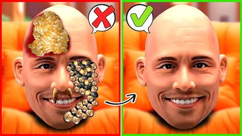 ASMR Remove Ticks And Maggots From The Rock Dwayne Johnson Severely