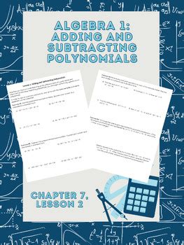 Adding And Subtracting Polynomials Guided Notes Independent Practice