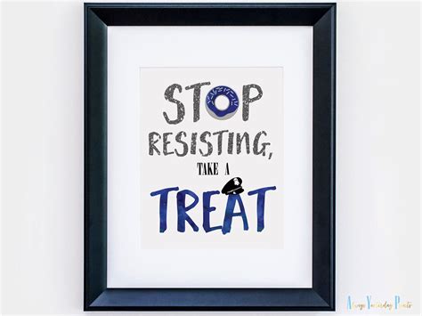 Stop Resisting Take A Treat Print Police Officer Party Wedding Decor